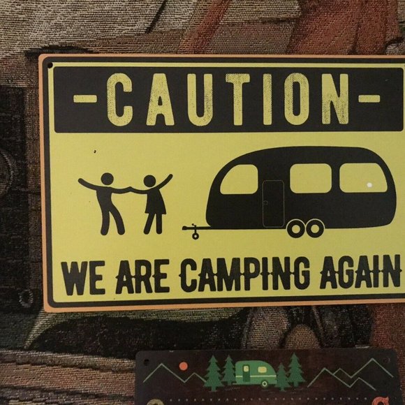 Lot Of 4 Camping Campground Signs RV Trailer Rules Wooden NEW - Picture 6 of 7